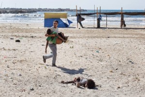 Var det här palestinska barnen använda som mänskliga sköldar i Gaza?